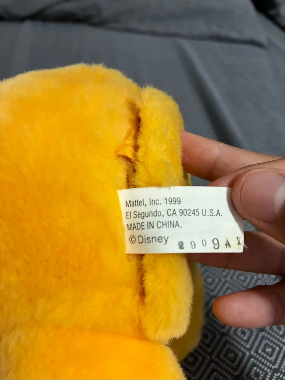 Mattel plush bear